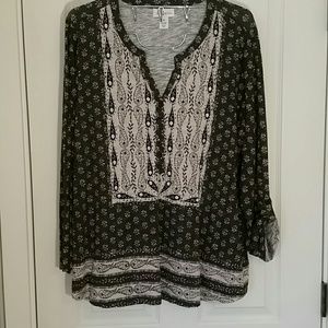 Long sleeve Henley t-shirt